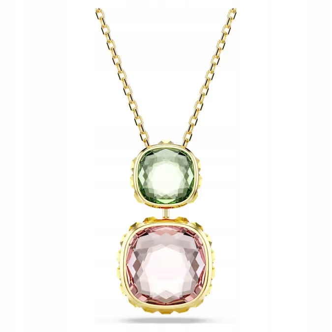 Náhrdelník Swarovski Chroma Křišťál barevný Ocel pozlacený Regulovatelný