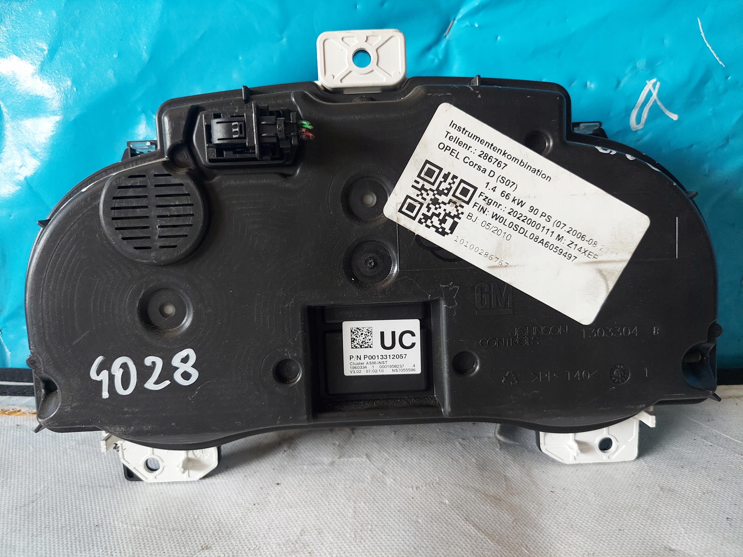 dials clock CORSA D 1.4 B P0013312057