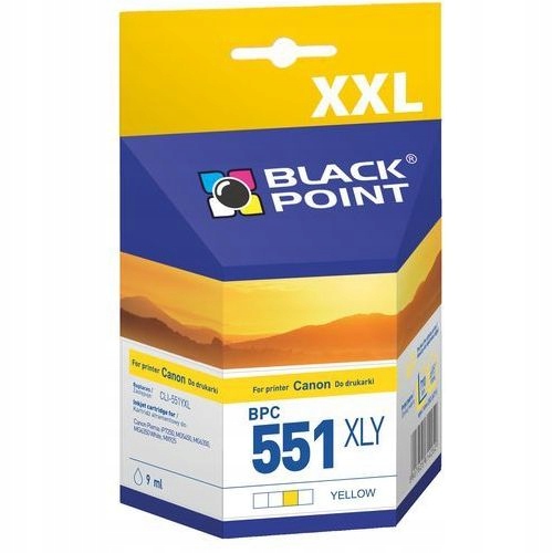 Atrament Black Point Canon CLI-551 yellow 9ml IP7250/MG5450