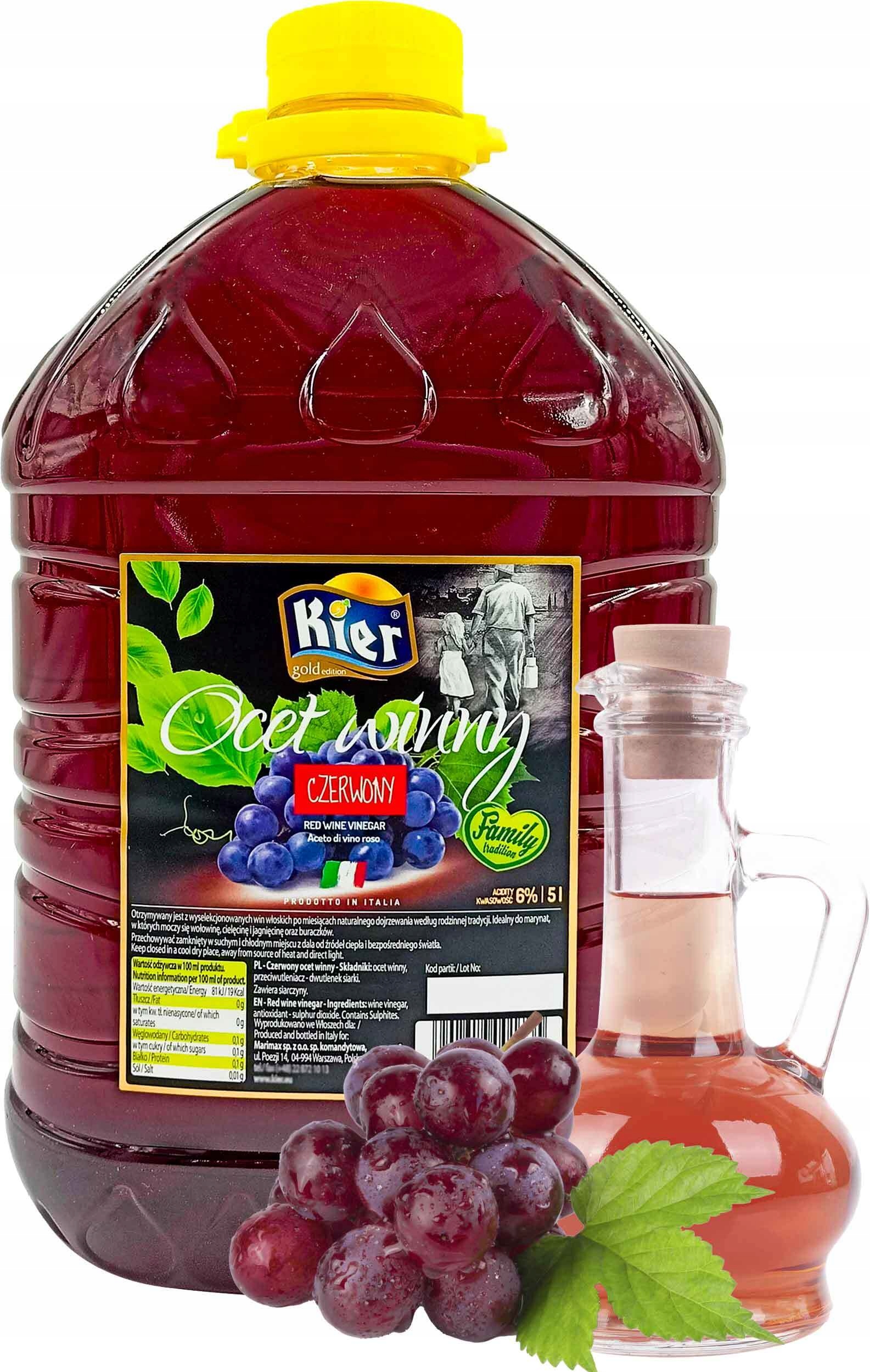 Levně (dp) Červený vinný ocet Kier 5L