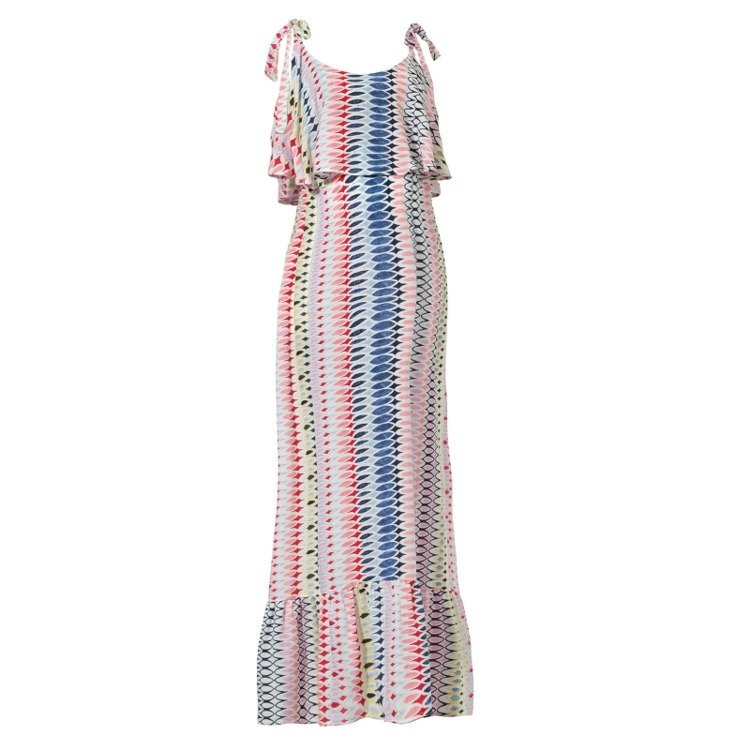 elegantní těhotenské a kojící Šaty Junona s potiskem 9fashion pro maminky