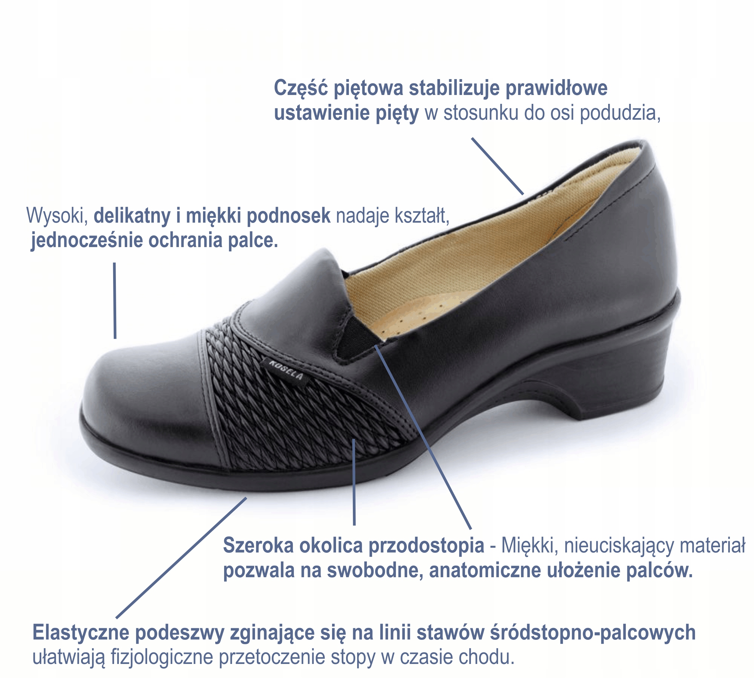 KOSELA MEDIC Botki PÓŁBUTY PROFILAKTYCZNE r. 41 Marka inna