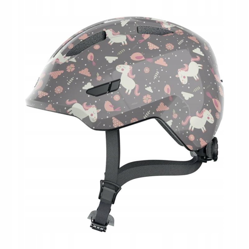 Abus Přilba Smiley 3.0 dětské šedá motiv kůň S (45-50 cm)
