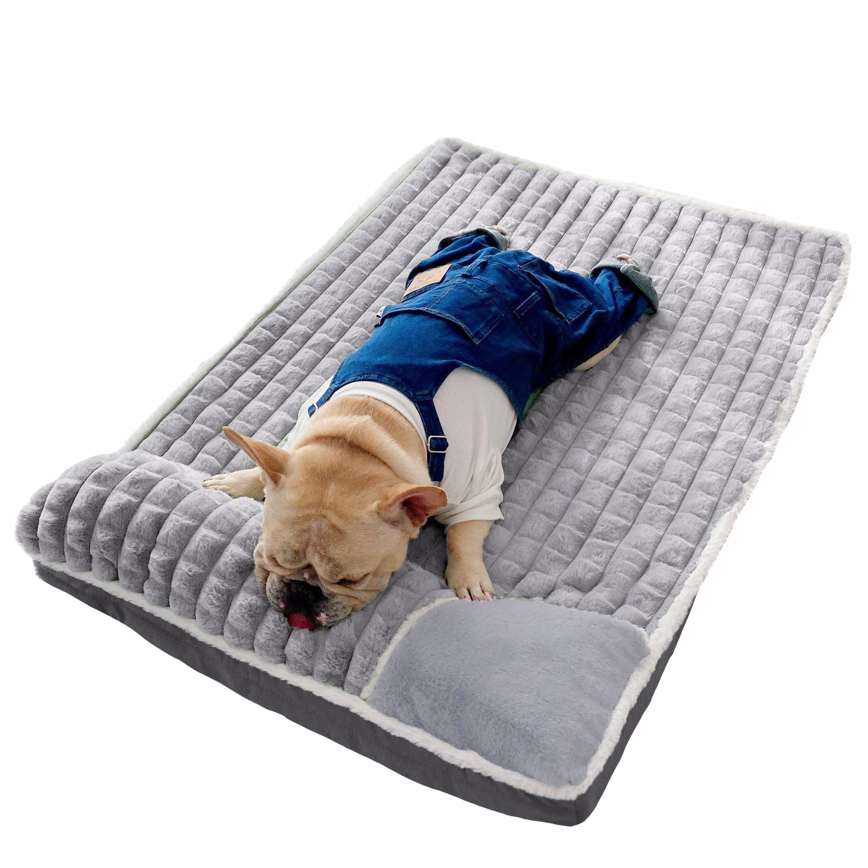 Levně Plyšové Obdélníkové Pelíšek Kotec Pro Psa Kočku Měkké Potah