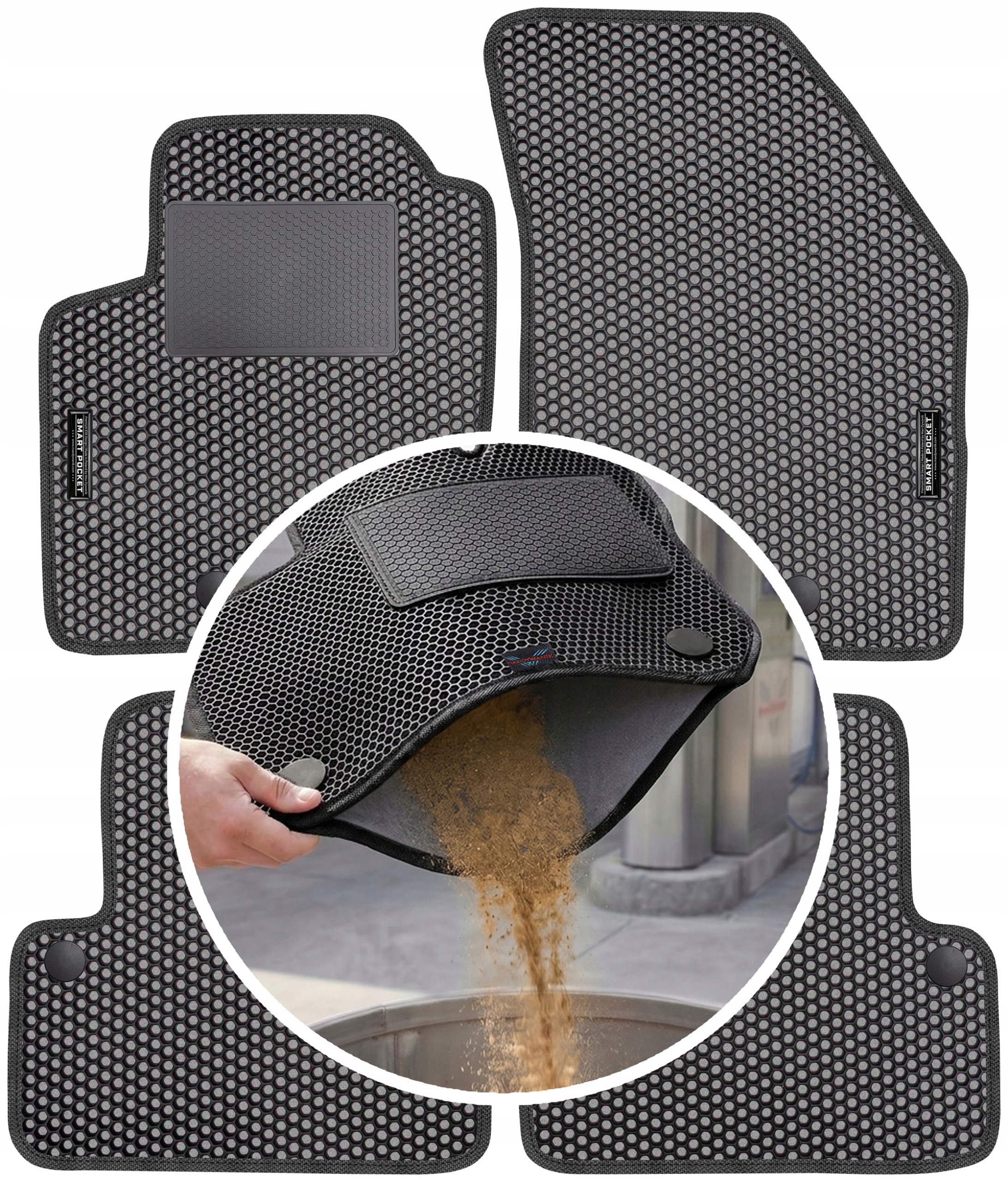 Volvo XC90 I 5os 2003-2014 Koberce Eva Smart Pocket