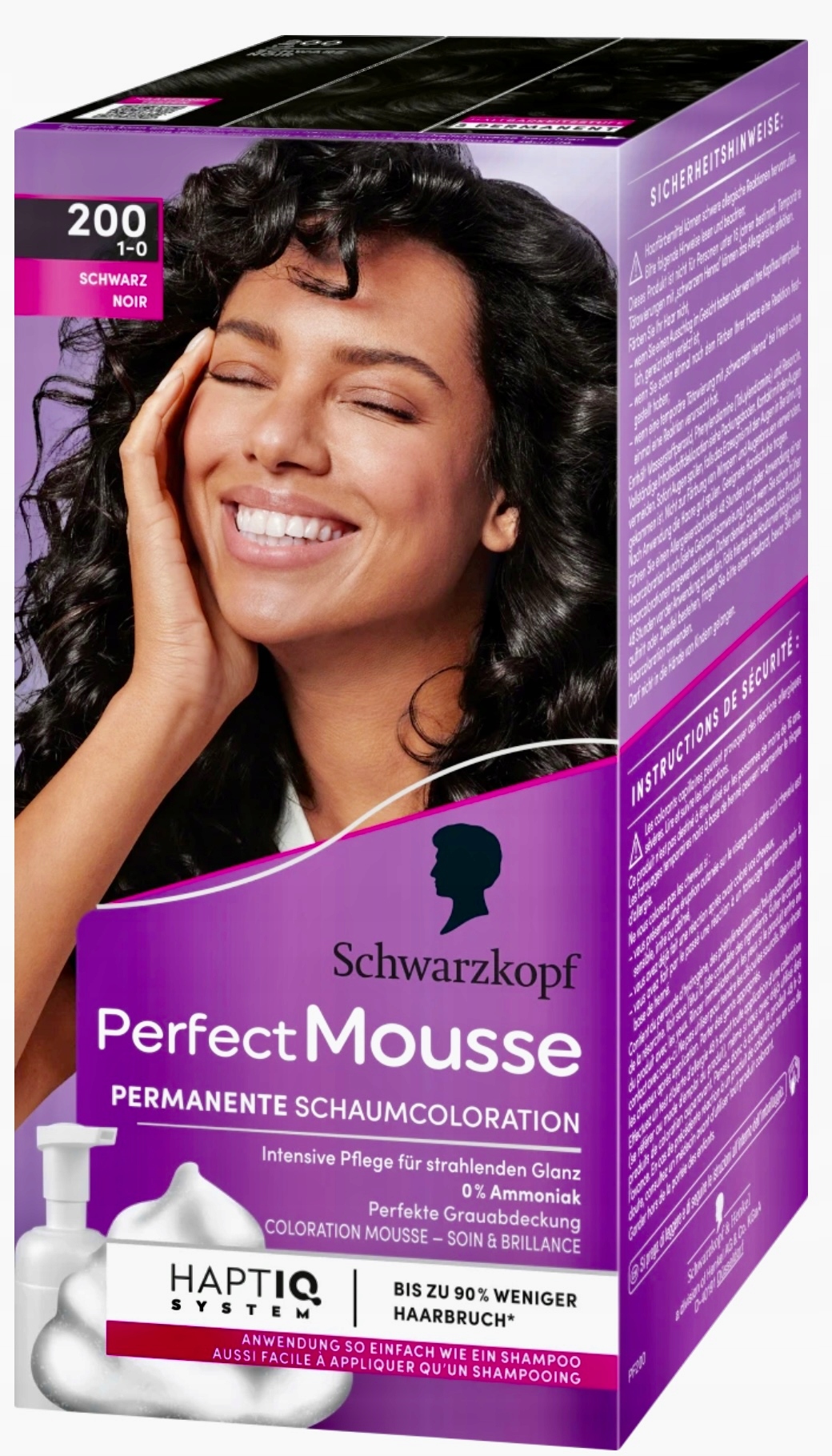 Schwarzkopf Perfect Mousse farba 200 czarna DE 13714208569 - Allegro.pl