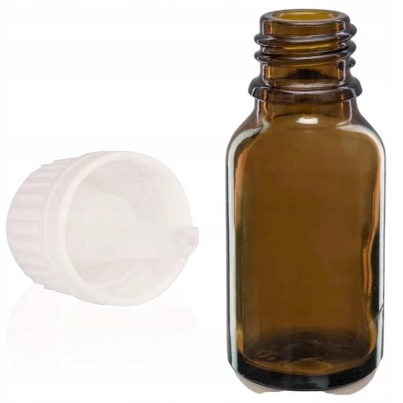 

Butelka szklana 10ml z kroplomierzem białym (p)