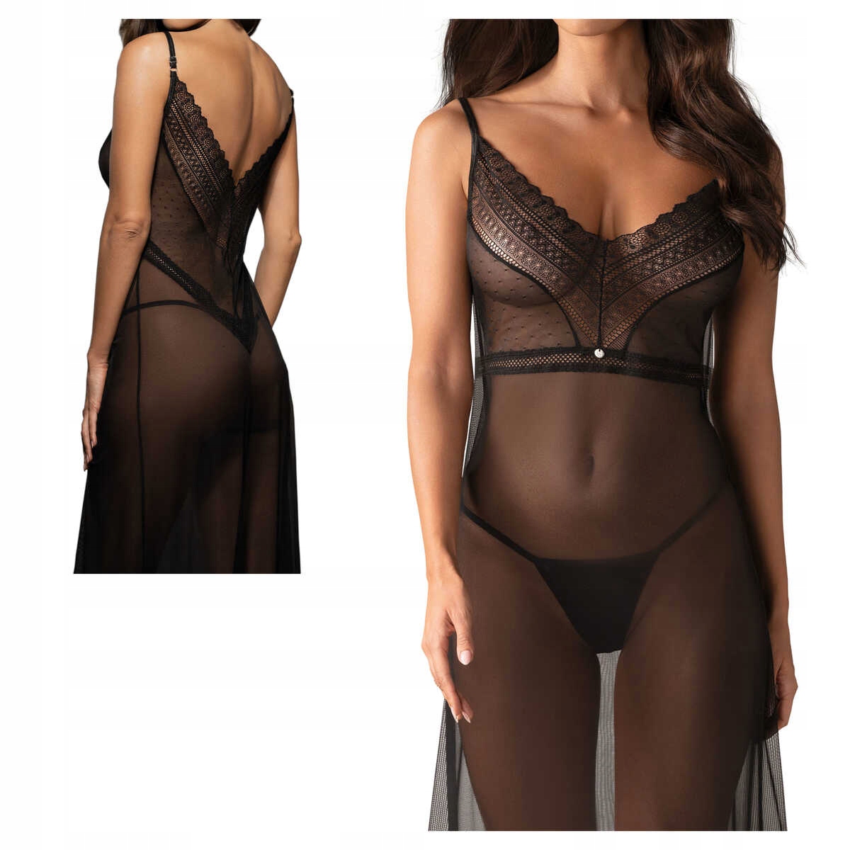 Obsessive Tričko dlouhé Estiqua černé M/L