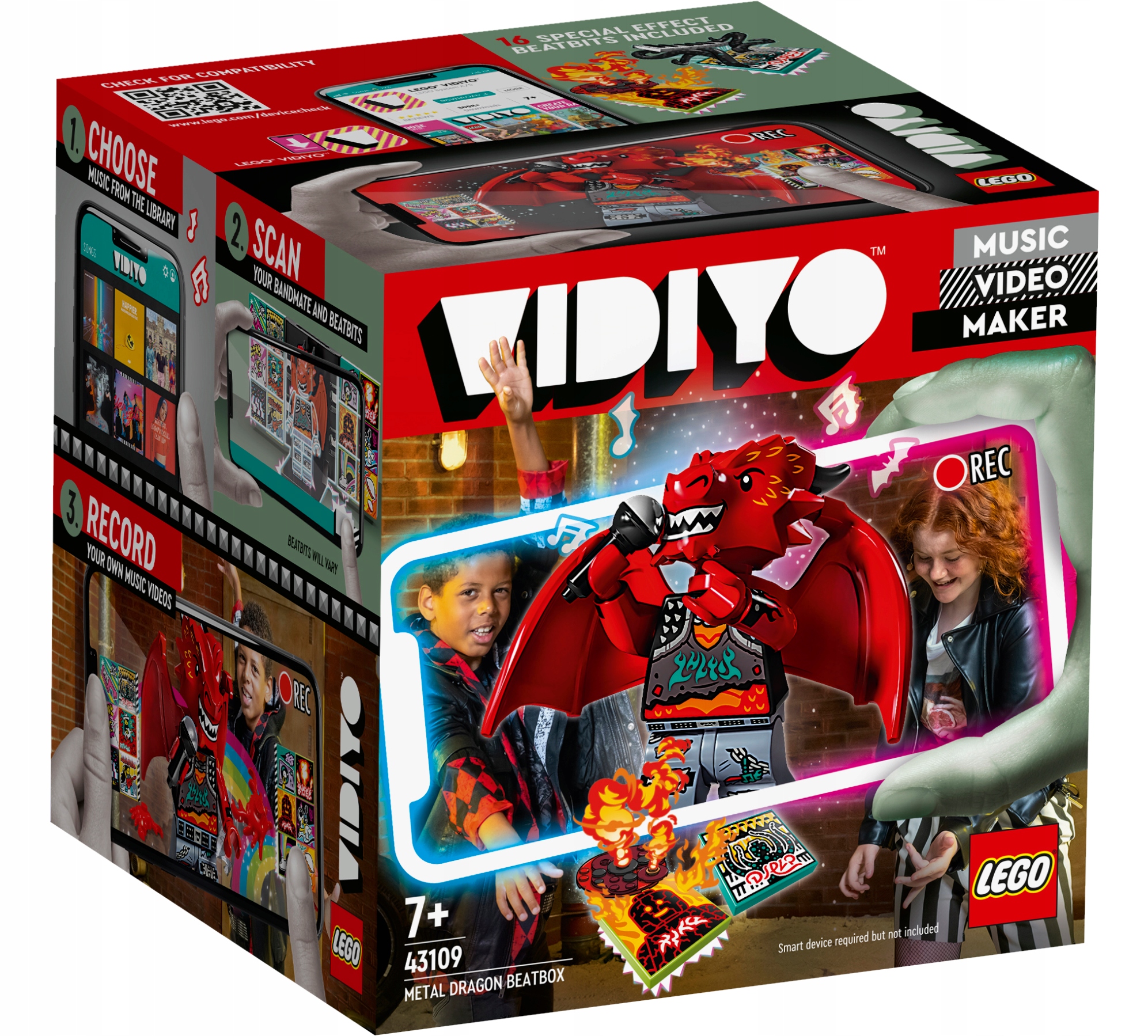 LEGO VIDIYO 43109 Metal Dragon Битбокс
