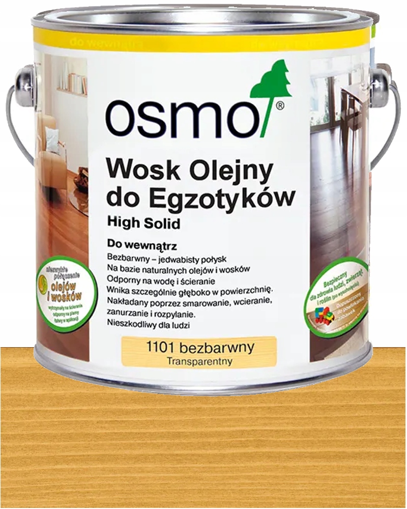 Osmo Olejový vosk na exotiku z exotického dreva Bezbarevný 1101 2,5L