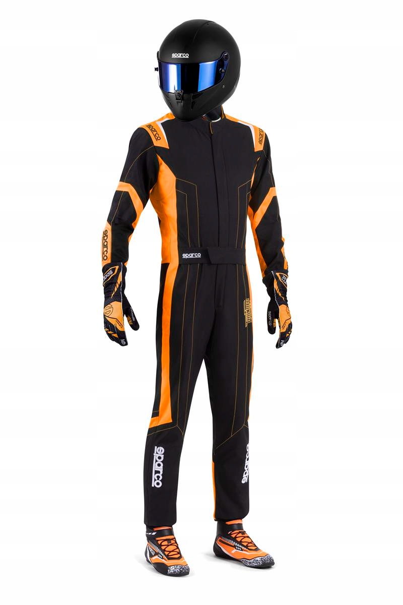 Kombinéza Sparco Thunder homologácia Fia 8877-2022 čierno-oranžová Xs
