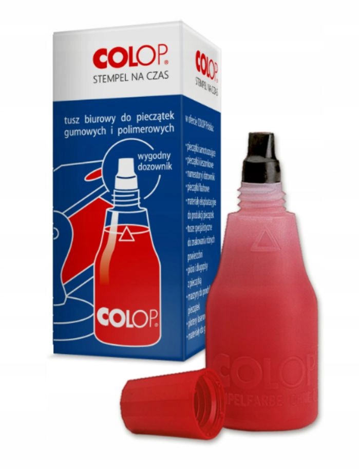

Tusz do pieczątek stempli Colop 25ml czerwony