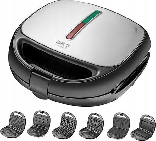 Camry CR 3057 Ciastka Gofry Kwadraty Trójkąty Omlet Panini 1200W