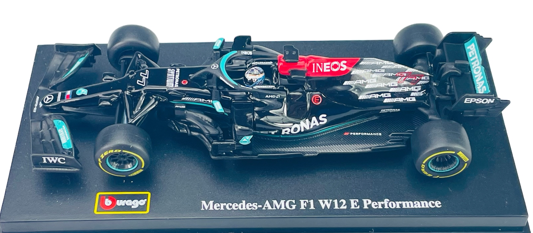 BBURAGO RACE MERCEDES-AMG F1 W12 E PERFORMANCE #77 BOTTAS FORMUŁA 1 NOWY Marka Bburago