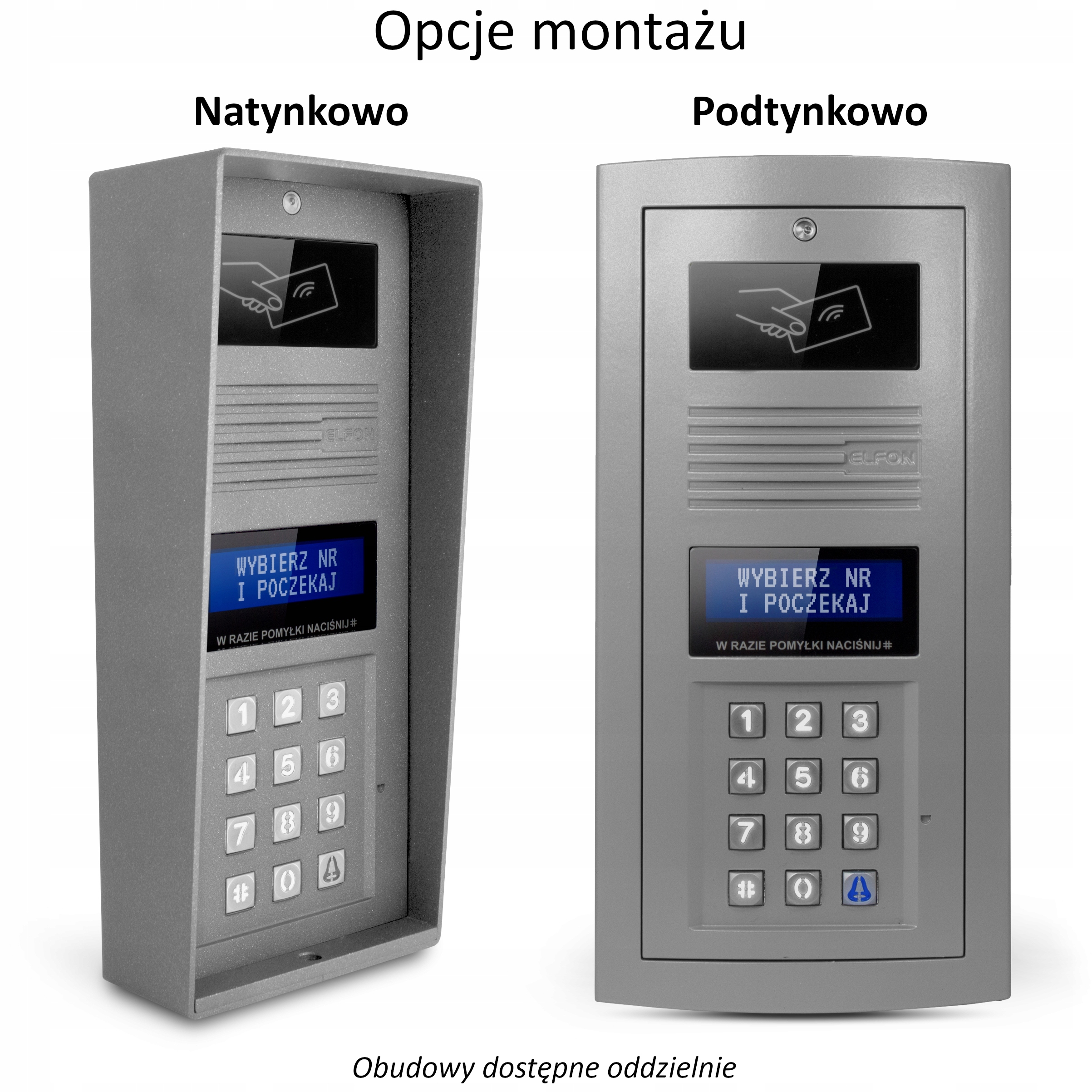 Domofon z SZYFRATOREM Furtka i Brama RFID 2-przew EAN (GTIN) 59056668416994