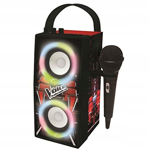 Lexibook BTP180TVZ Voice Portable Bluetooth Speaker With Microphone, Light