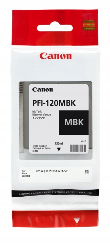 

Tusz org Canon PFI-120 Mbk TM200 TM205 TM300 TM305