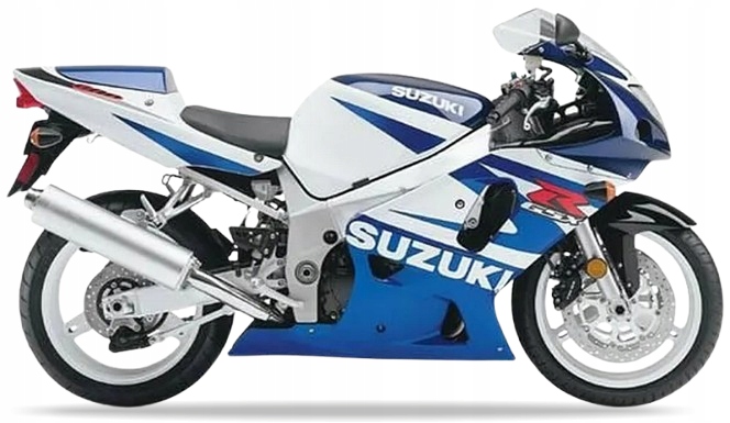 Samolepky Juula Pro Suzuki Gsxr 600 2002 Modré 1LF Bílé 0JW