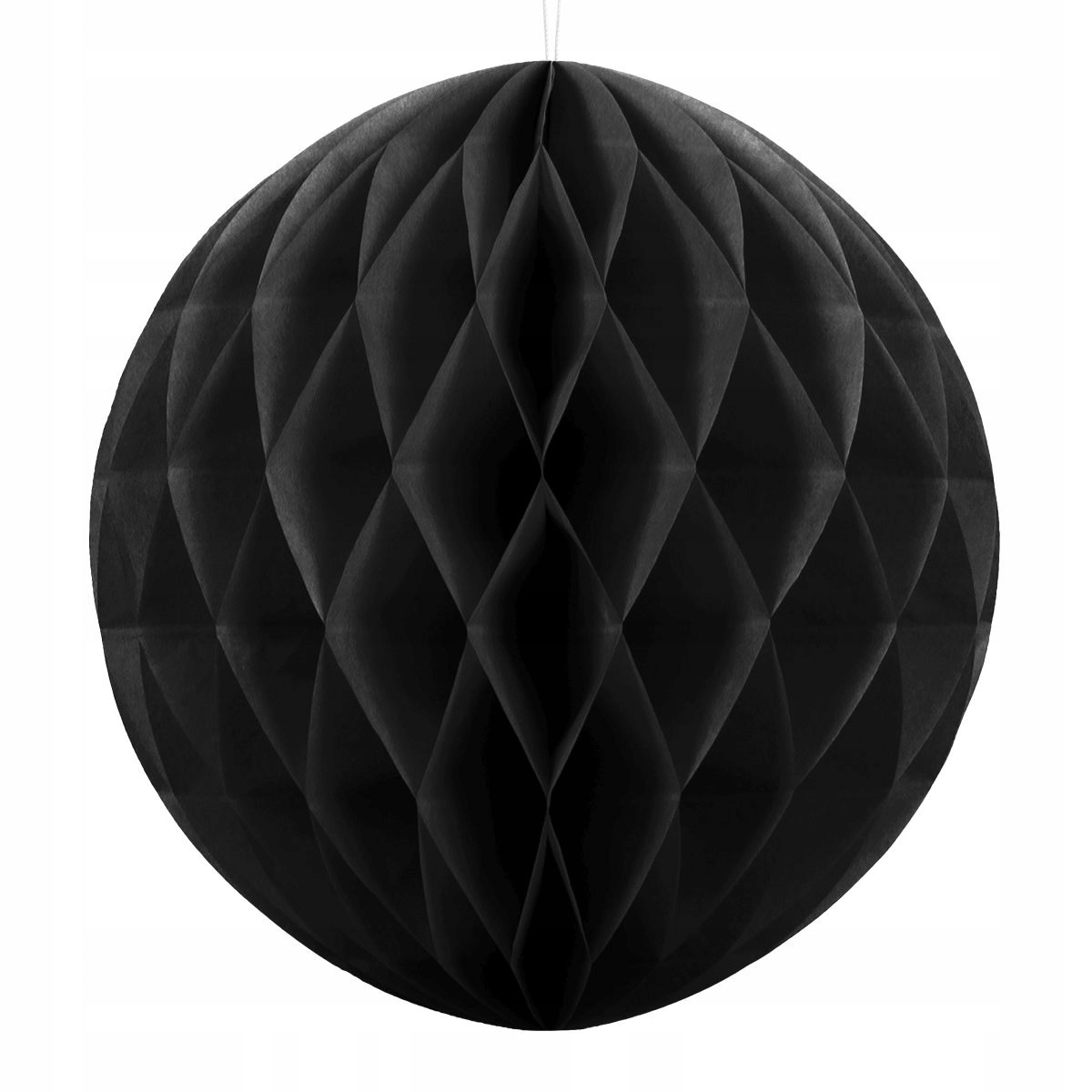 

Kula Bibułowa czarna duża L 30 cm Honeycomb
