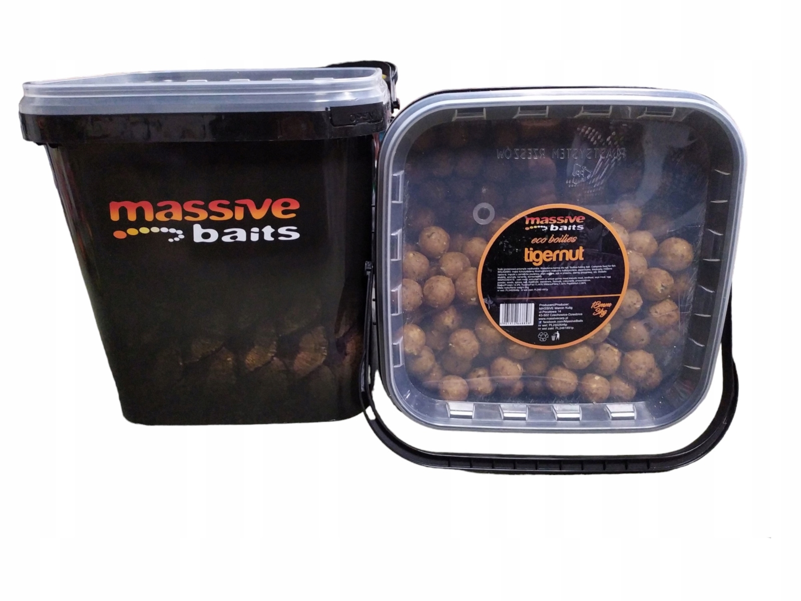 Massive Baits Kulki Eco Tigernut 18mm wiadro 3kg