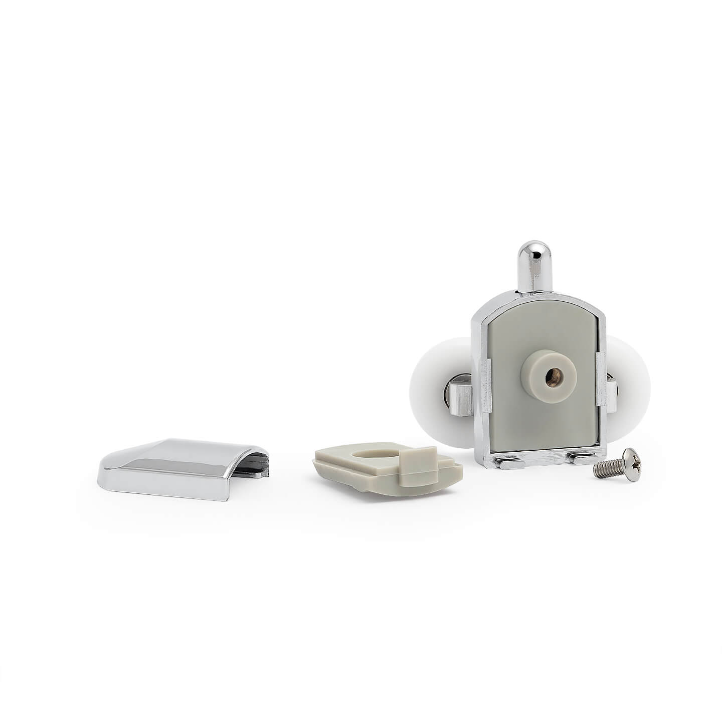 CHROMOWANA ROLKA ROLKI WYPINANE DO KABINY PRYSZNICOWEJ PODWÓJNA DOLNA 25 MM Stan opakowania oryginalne