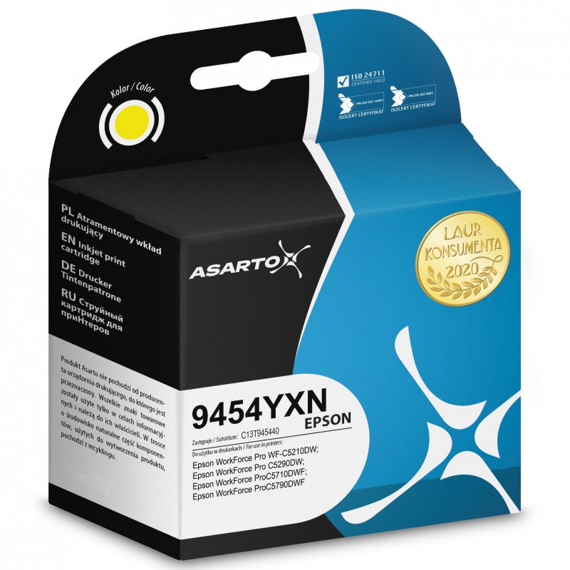 Tusz Asarto do Epson 9454YXN C13T945440 66ml