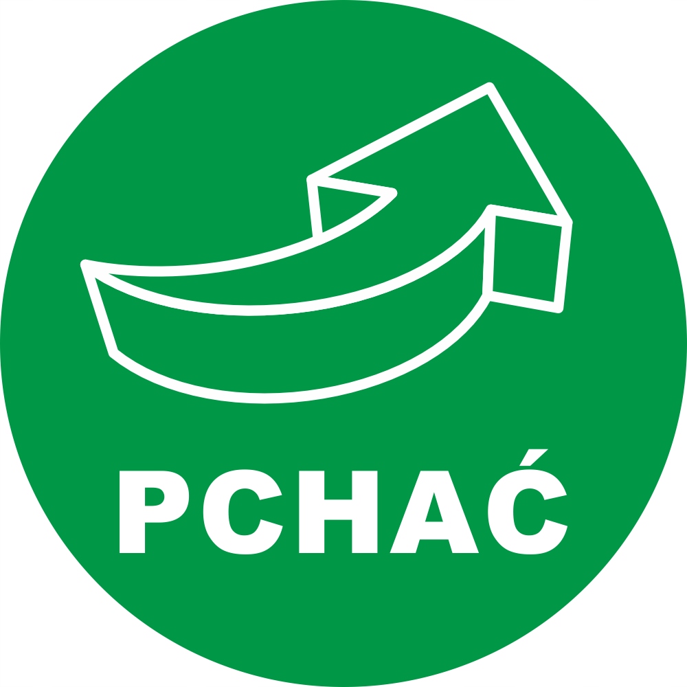 

Naklejka informacyjna Pchać okrągła 10 cm