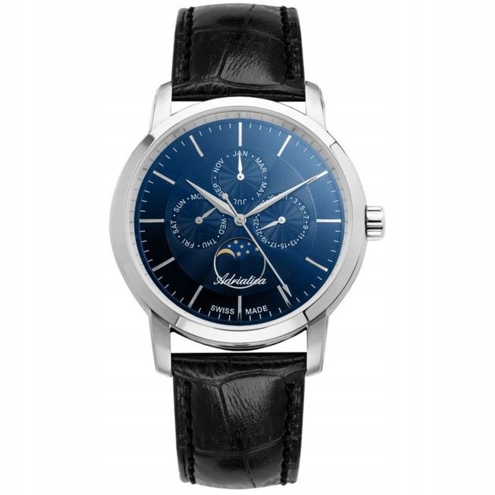 Pánské Hodinky Adriatica na řemínku A8134.5215QF Multifunkční Swiss Made