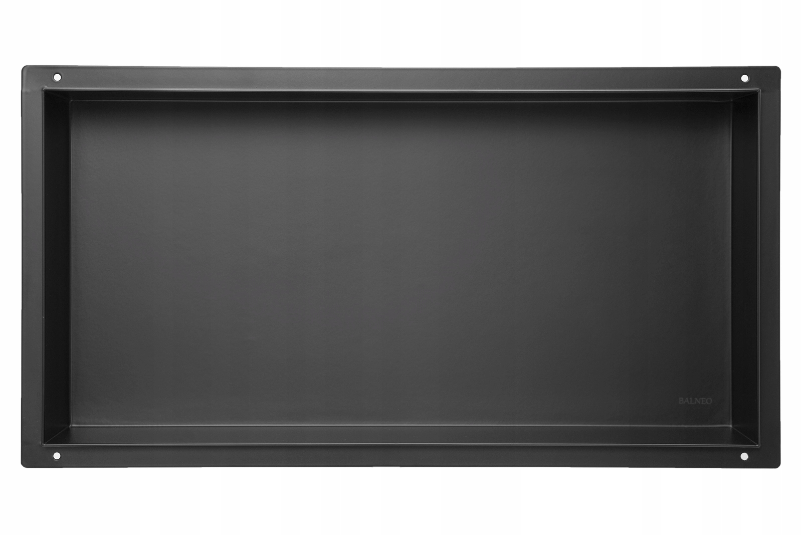 Balneo Wall-box No Rim Black bezrámová výklenková polica čierna 60x30x10 cm