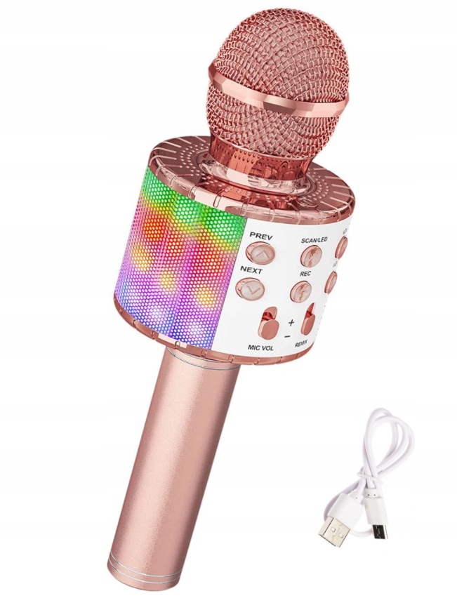 MIKROFON DLA DZIECI KARAOKE bezprzewodowy Z GŁOŚNIKIE DO ŚPIEWANIA Łączność bezprzewodowa