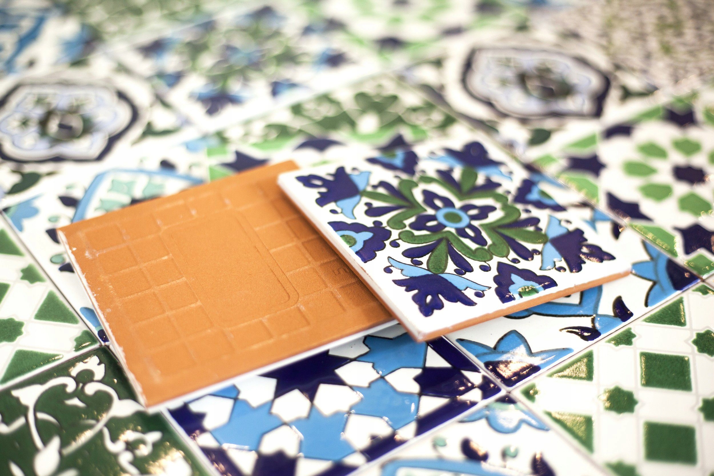 Płytki Ścienne Łazienkowe Kuchenne Patchwork Tunezyjski 50 Kafelek - Muhit Długość 10 cm