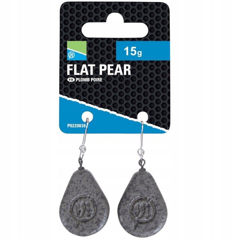 Ciężarki Na Bombkę Preston Flat Pear Lead 15g 2szt. Na Feeder Powlekane