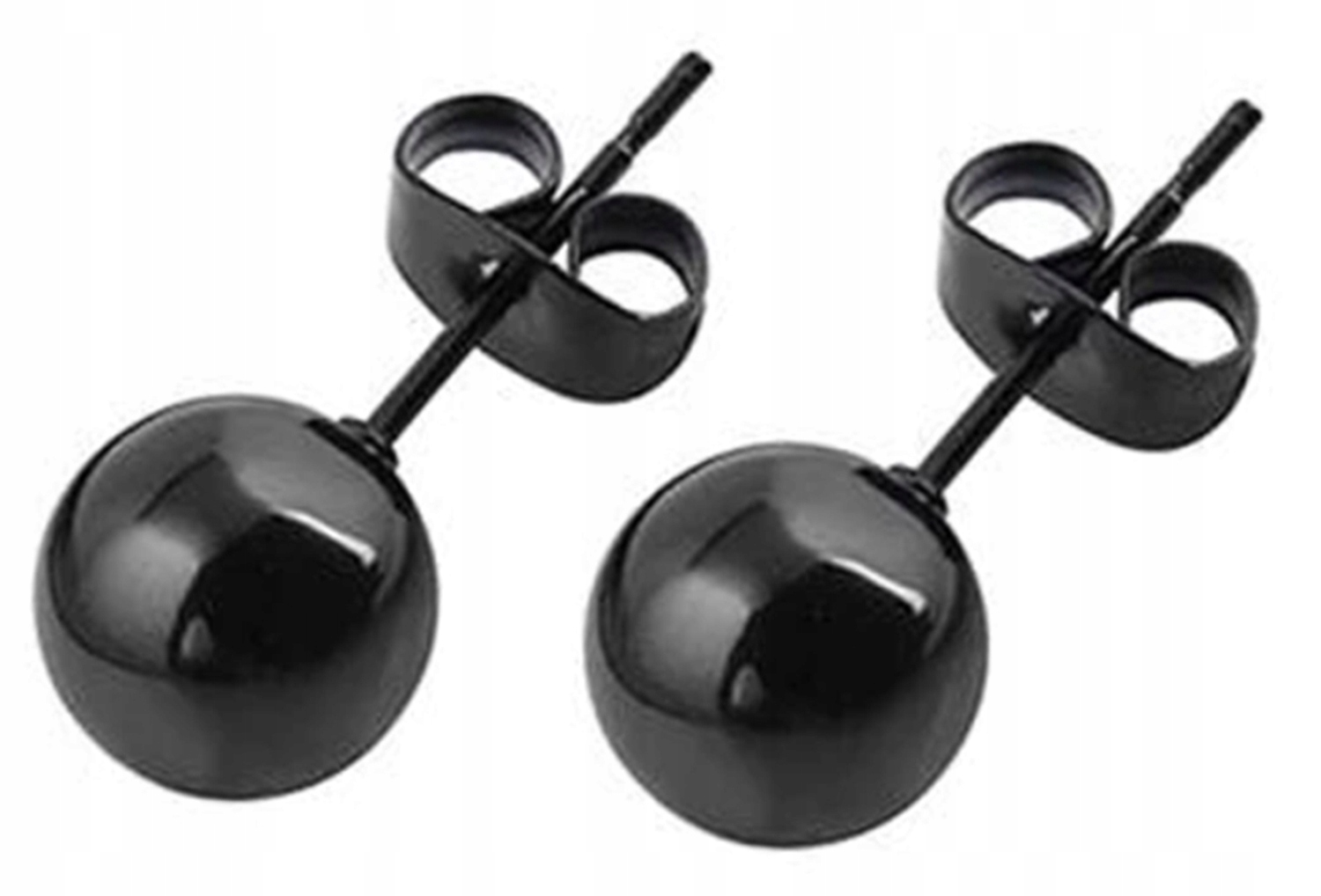 

Kolczyki czarne kule stal chirurgiczna kulka 8 mm