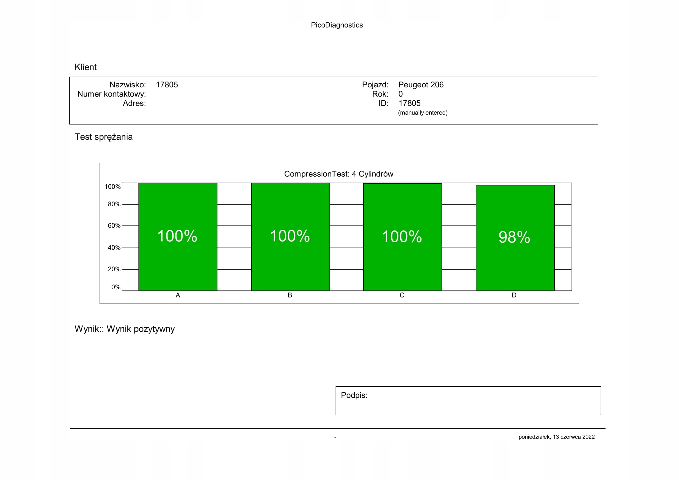 peugeot 206 1.4 68KM Двигатель 8HX протестированный