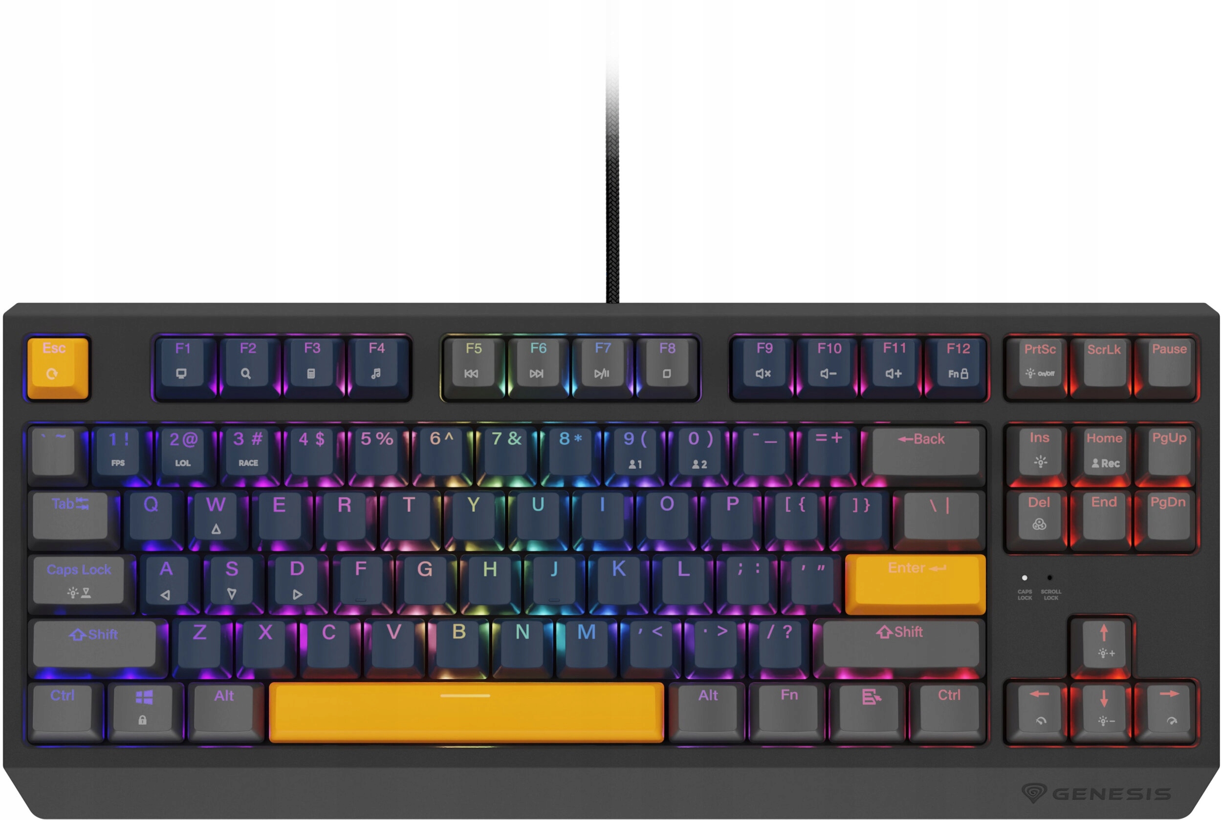 Thor 230 klávesnice Us blue pos. Genesis