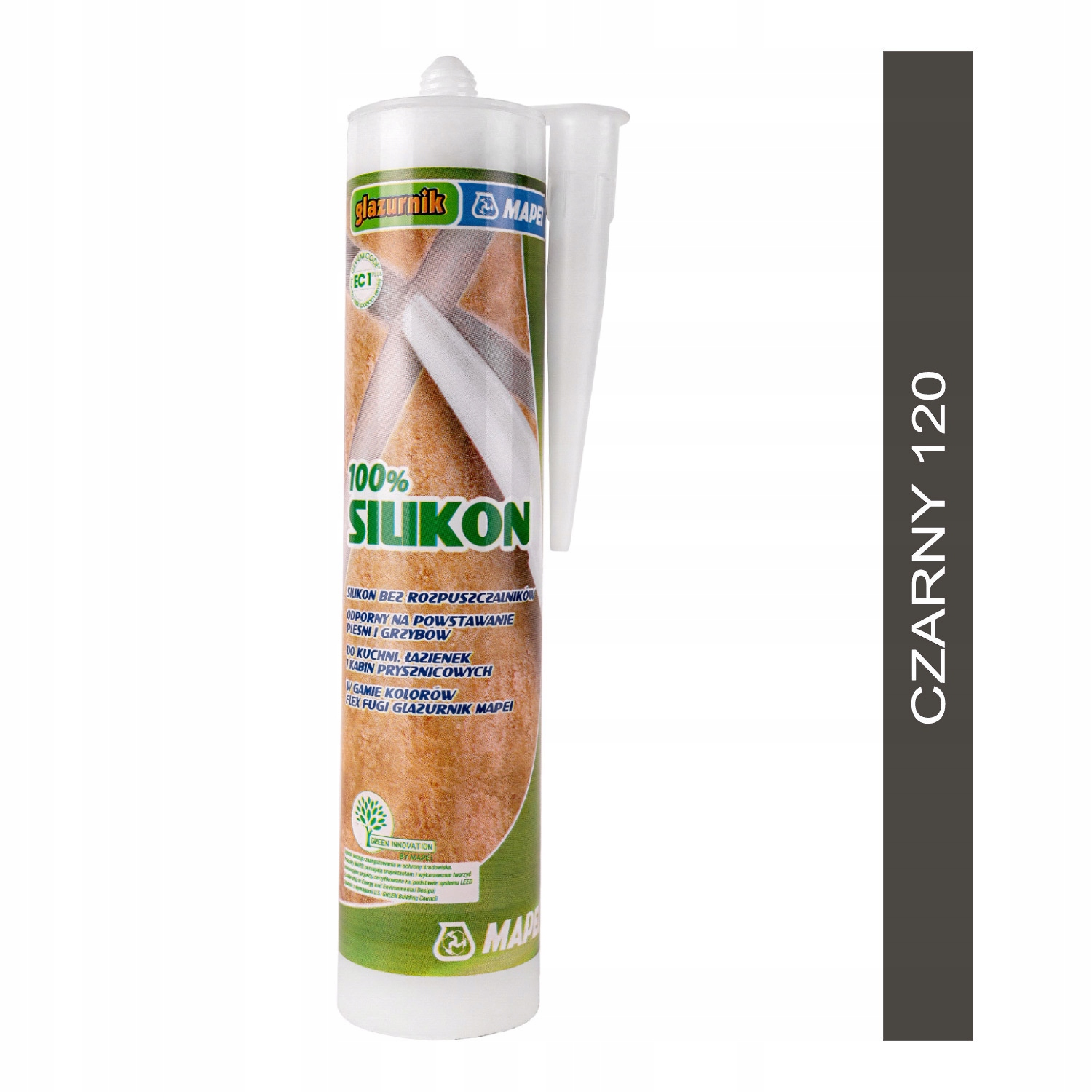 

Silikon Mapei Glazurnik 280ml 120 czarny