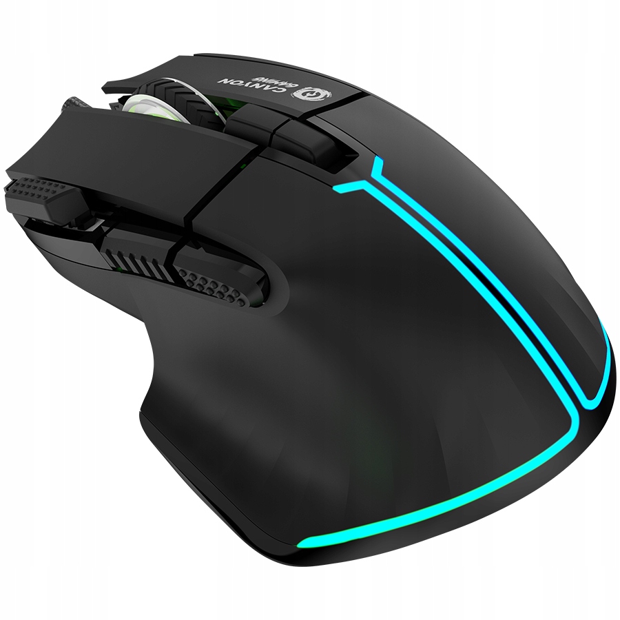 CANYON Mysz gamingowa Fortnax GM-636 RGB 9 Przyc. Przew. Czarna — 7