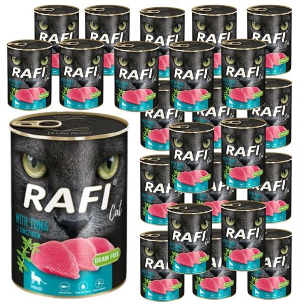 Karma dla kota TUŃCZYK Rafi Cat Adult 400g x 24