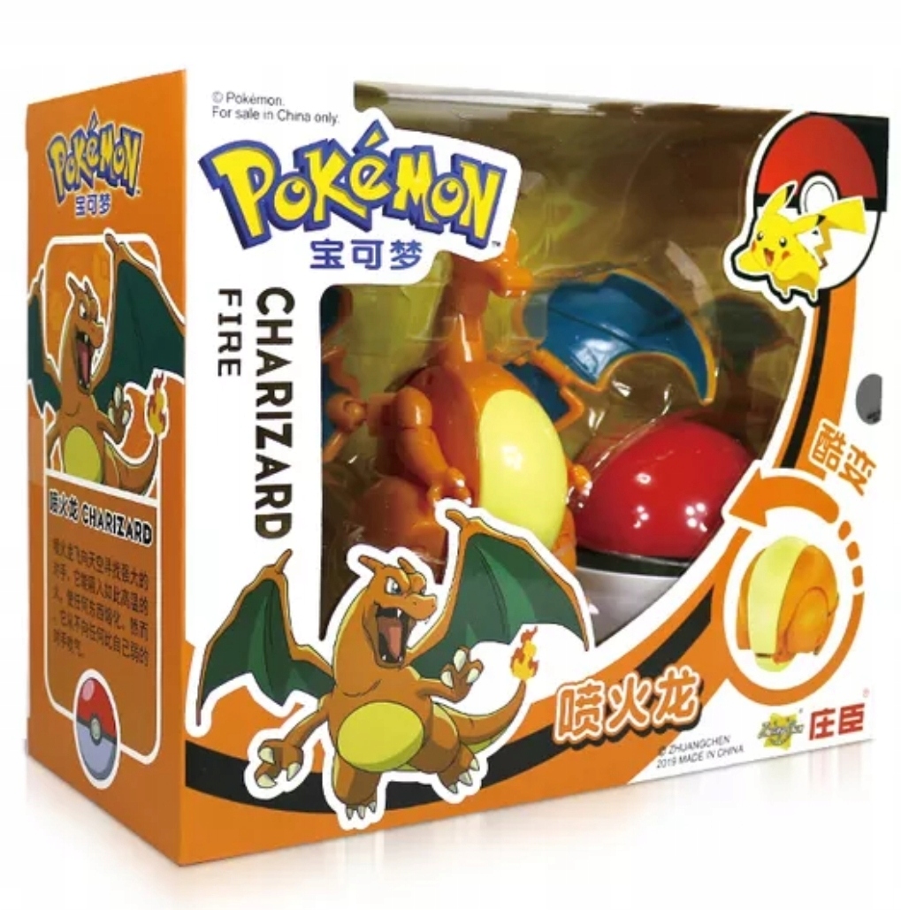 

Pokemon Charizard składany pokeball pudełko torebk
