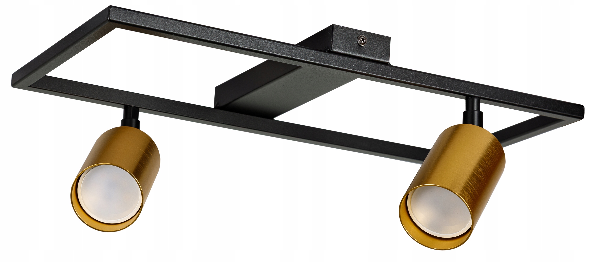 LAMPA SUFITOWA NATYNKOWA 2XGU10 LED ZŁOTY SPOT RUCHOMA REFLEKTOR LOFT