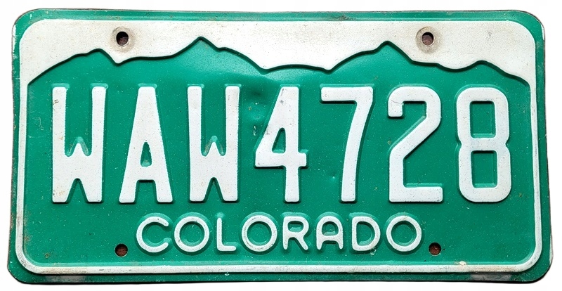 Colorado - tablica z USA dla kolekcjonera