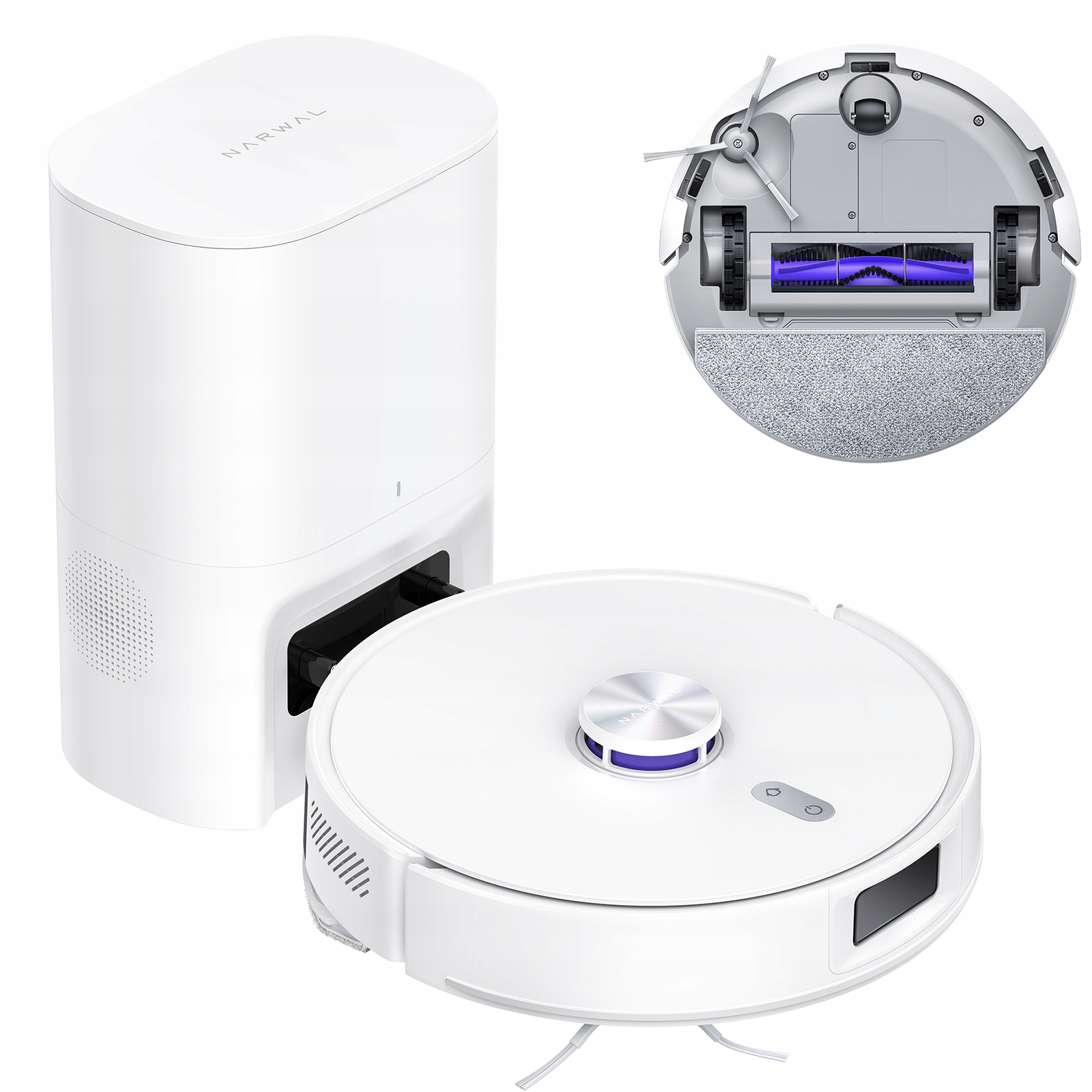 Odkurzacz automatyczny Narwal Freo S mopujący i odkurzający stacja 8000pa