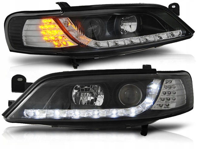 REFLEKTORY OPEL VECTRA B 96-98 DAYLIGHT BLACK LED