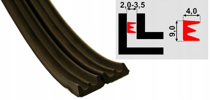 USZCZELKA DO OKIEN OKNA DRZWI BRĄZOWA ROLKA 150m E Kod producenta 9094