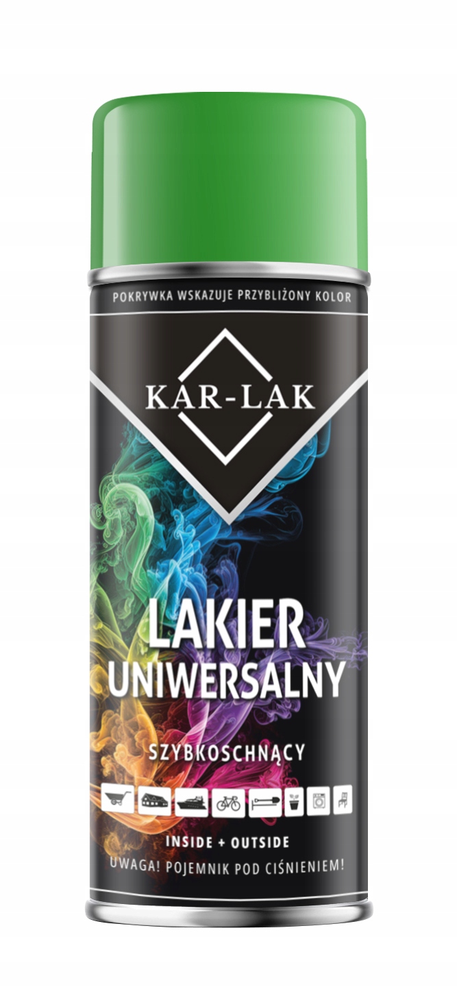 Kar-lak Ral 6002 Zielony Farba Lakier Uniwersalny Car Lak Spray 400 ML