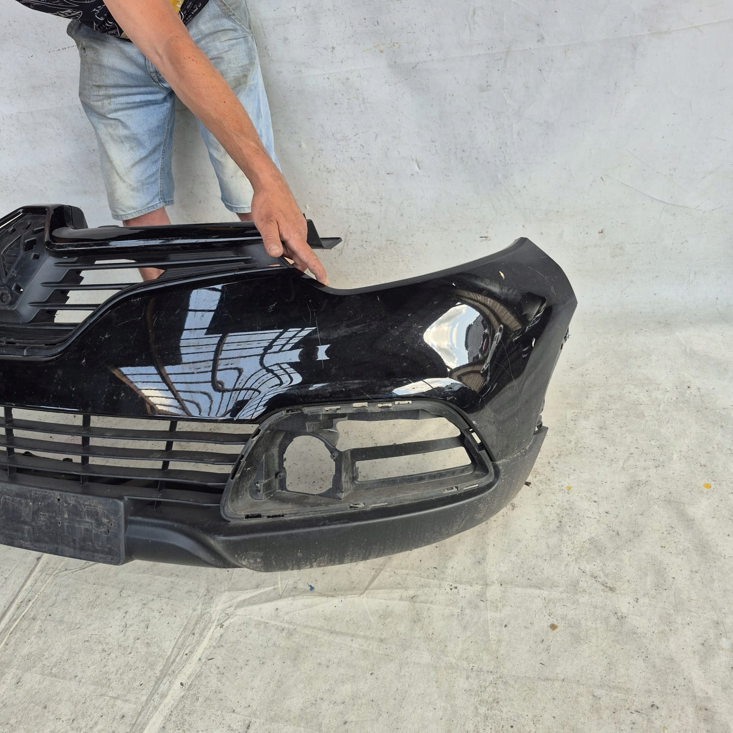 RENAULT CAPTUR and 13-17 bumper front front grid cover support GRILLA