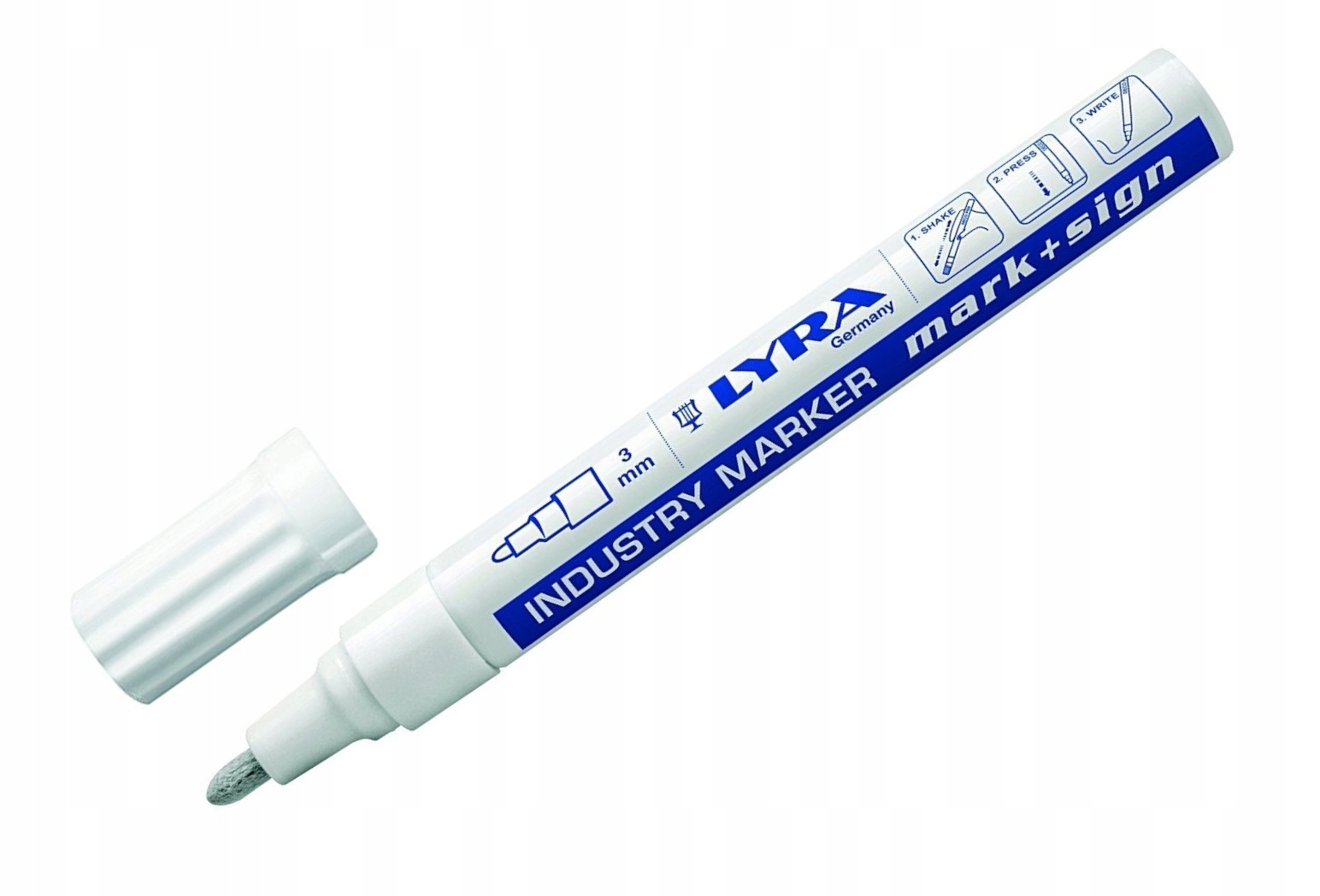 

Marker olejowy Lyra lakierowy permanentny biały