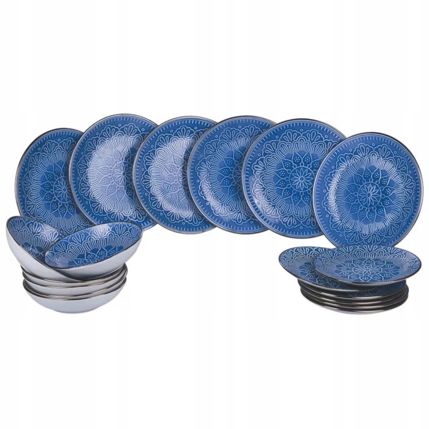 Stolový riad Villa Tivoli taniere z dolomitu, sada 18 kusov