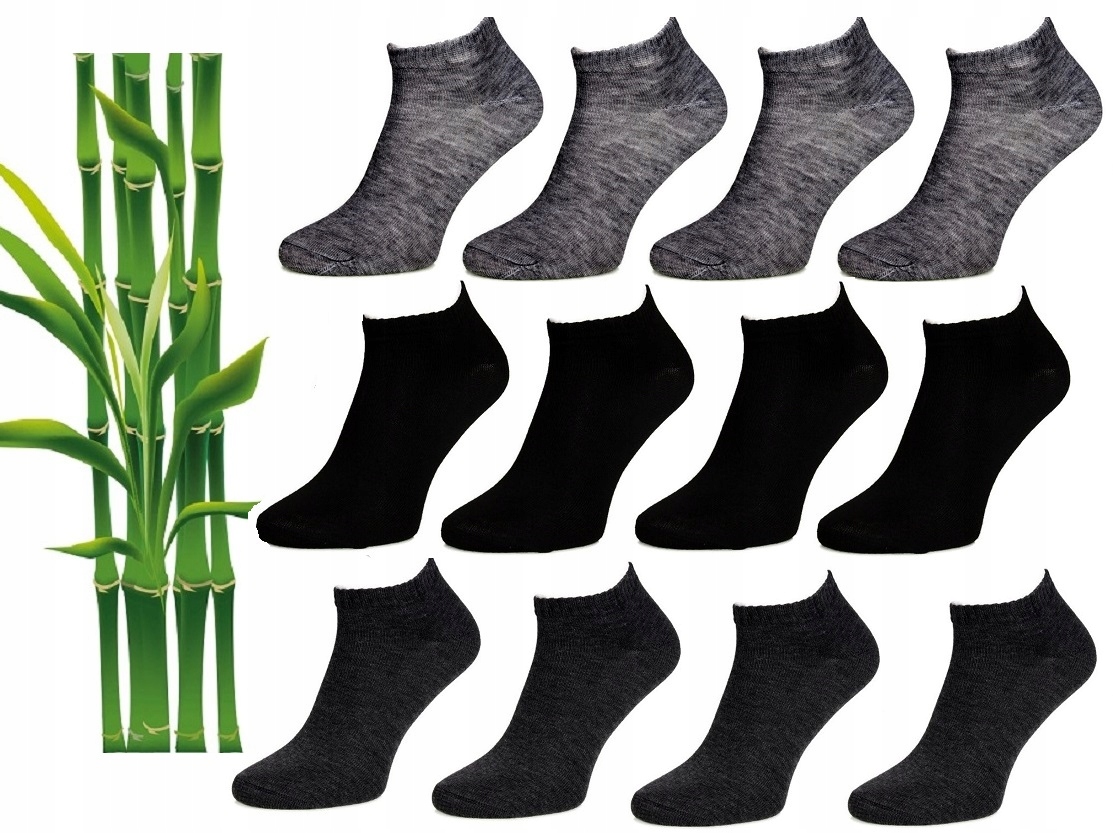 

12x Skarpety Skarpetki Stopki Bambusowe 40-43