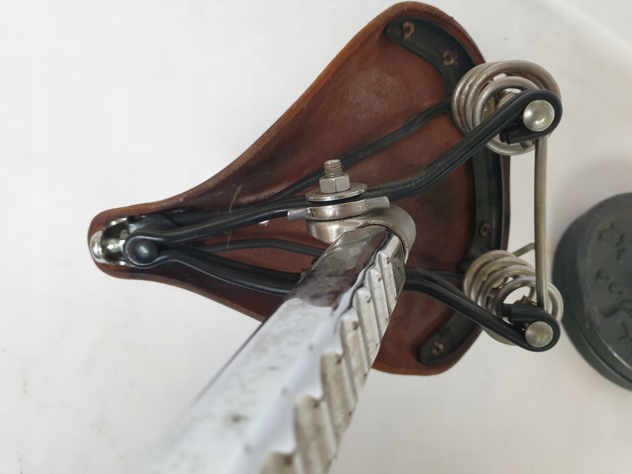Велосипедне Сідло Старовинне Коричневе Шкіряне Сидіння Brooks B66S